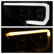 Cargar imagen en el visor de la galería, xTune 16-18 Toyota Tacoma SR/SR5 DRL Proj Headlights w/Turn Signal - Blk Smk (PRO-JH-TTA16-SR-BSM)