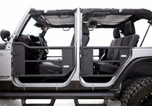 Cargar imagen en el visor de la galería, Rampage 2007-2018 Jeep Wrangler(JK) Unlimited puertas tubulares de 4 puertas con red, color negro