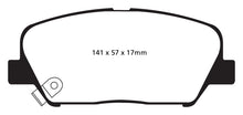 Cargar imagen en el visor de la galería, EBC 09+ Hyundai Genesis Coupe 2.0 Turbo Yellowstuff Front Brake Pads