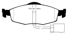 Cargar imagen en el visor de la galería, EBC 95-00 Ford Contour 2.0 Pastillas de freno delanteras Yellowstuff