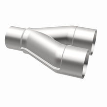 Cargar imagen en el visor de la galería, MagnaFlow Universal Trans Y-Pipe All SS 4inch (Dual) 3.5inch (Single) x 13inch (Overall)