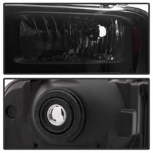 Cargar imagen en el visor de la galería, Xtune Ford F250 F350 F450 Superduty Excursion 99-04 Headlights Black Smoked HD-JH-FF25099-HA-BSM