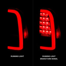 Cargar imagen en el visor de la galería, ANZO 00-06 Toyota Tundra Luces traseras LED con barra de luz, carcasa negra, lente transparente