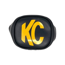 Cargar imagen en el visor de la galería, KC HiLiTES 3in. Rectangle Soft Cover (Pair) - Black w/Yellow KC Logo