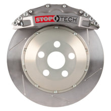 Load image into Gallery viewer, StopTech 10-16 Hyundai Genesis Coupe Front BBK - ST-60 Caliper Silver / 2pc Slotted 355x32mm Rotor