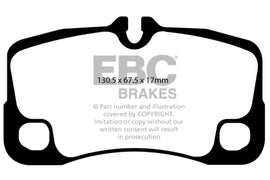 EBC 07-09 Porsche 911 (997) Pastillas de freno traseras Greenstuff