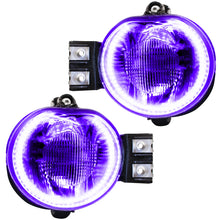 Cargar imagen en el visor de la galería, Oracle Lighting 06-08 Dodge Ram Pre-Assembled LED Halo Fog Lights -UV/Purple SEE WARRANTY
