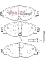 Cargar imagen en el visor de la galería, Pastillas de freno delanteras DBA 15-19 Audi A3 (con rotor delantero de 288 mm) XP Performance