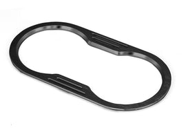 Rugged Ridge Billet Alum Cup Holder Bezel Black 07-10 Jeep Wrangler