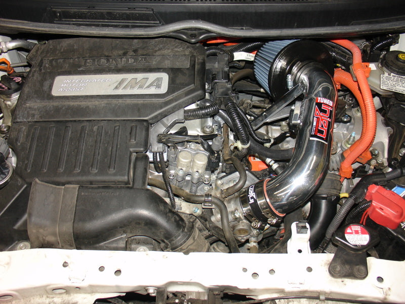 Injen 06-11 Honda Civic Hybrid 1.3L 4 cilindros Entrada de aire Dyno-Tuned pulida con filtro de nanofibra Web