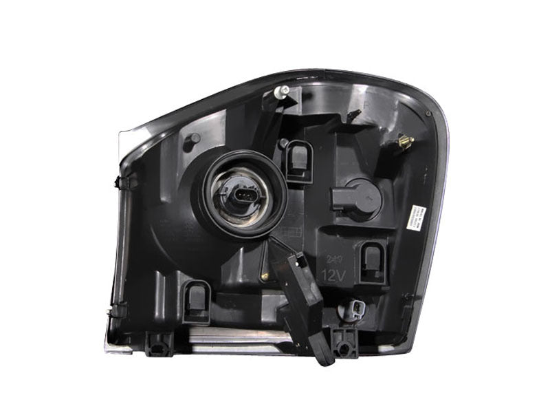 ANZO 2004-2006 Dodge Durango Crystal Faros delanteros negros