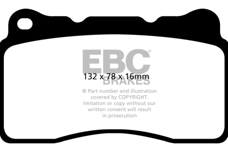 EBC 2016+ Cadillac CT6 2.0L Turbo Redstuff Pastillas de freno delanteras