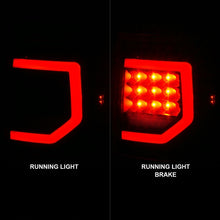 Cargar imagen en el visor de la galería, Anzo 07-11 Toyota Tundra Luces traseras LED completas Carcasa negra Lente transparente G2 (con barras de luz C)