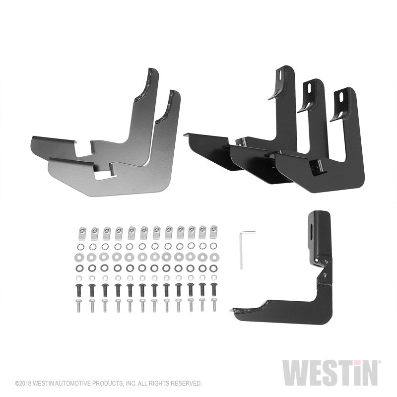 Westin Ram 1500 Crew Cab 2019 (excepto Ram 1500 Classic 2019) PRO TRAXX 5 barras de paso Nerf ovaladas - Negro