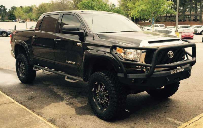 Road Armor 14-20 Toyota Tundra Stealth parachoques delantero con protector Lonestar - Tex Blk