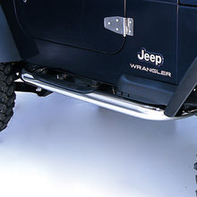 Cargar imagen en el visor de la galería, Rugged Ridge 3-In Round Tube Steps SS 97-06TJ