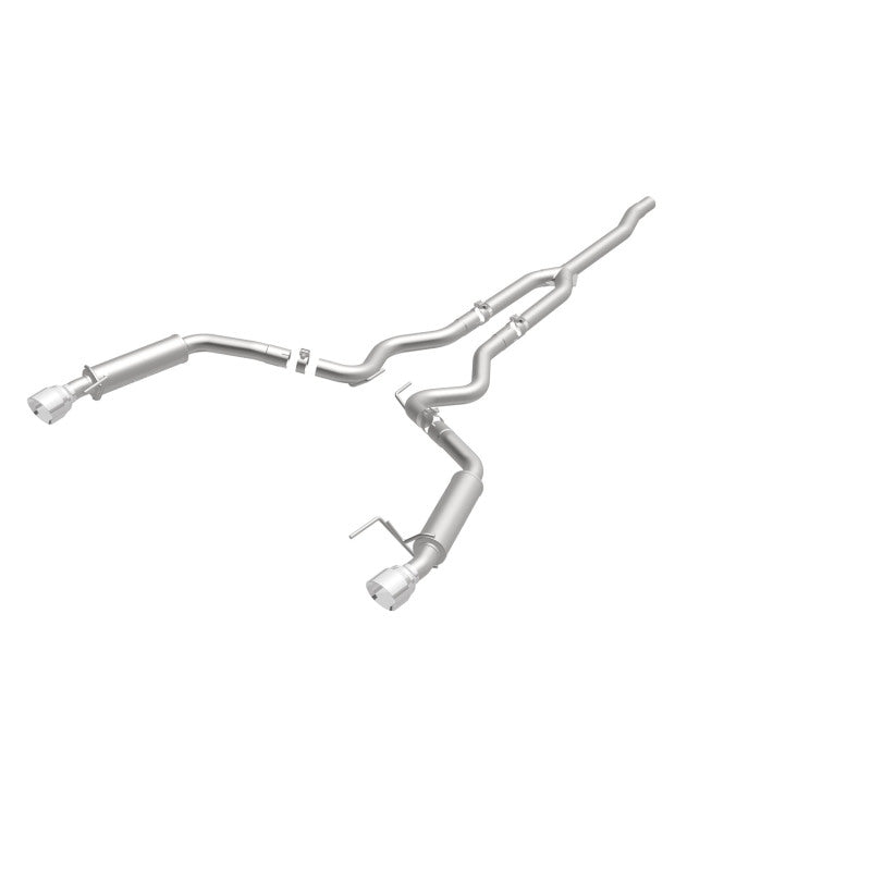 MagnaFlow Cat-Back 15-16 Ford Mustang 2.3L L4 Competition SS 3 pulgadas, parte trasera doble dividida, puntas negras de 4.5 pulgadas