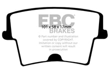 Cargar imagen en el visor de la galería, EBC 05-09 Chrysler 300 2.7 Redstuff Rear Brake Pads