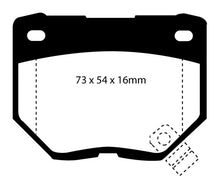 Cargar imagen en el visor de la galería, EBC 89-95 Nissan Skyline (R32) 2.6 Twin Turbo GT-R Pastillas de freno traseras Bluestuff