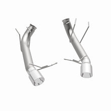 Cargar imagen en el visor de la galería, MagnaFlow 13 Ford Mustang Dual Split Rear Exit Stainless Axle-Back Cat Back Exhaust (Competition)