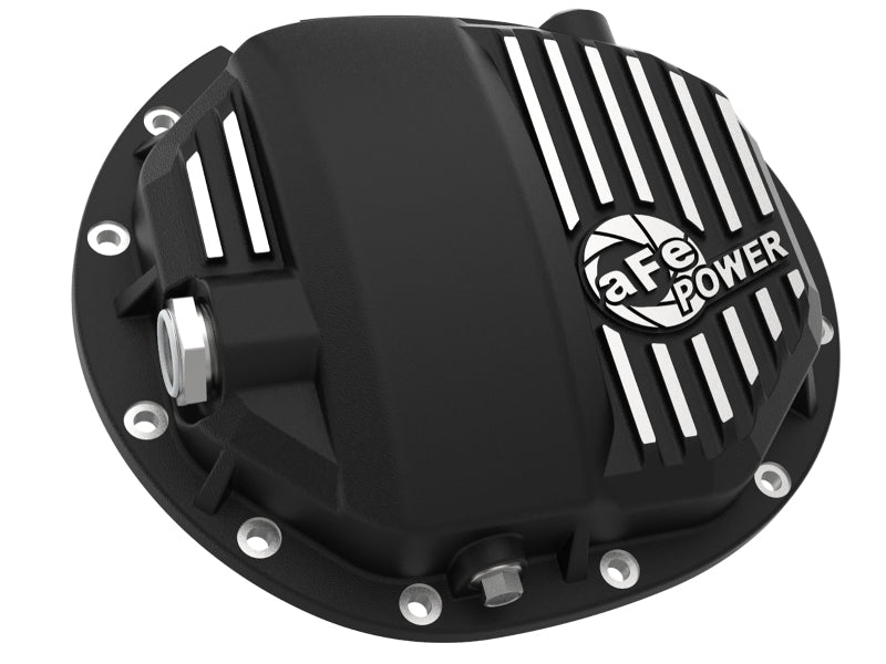 aFe Power Pro Series AAM 9.5/9.76 Cubierta de diferencial trasero negra con aletas Mach 14-19 GM Silverado/Sierra 1500