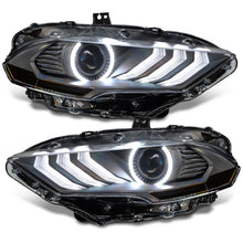 Load image into Gallery viewer, Oracle Lighting 18-23 Ford Mustang Dynamic ColorSHIFT LED Headlights - Black Series SEE WARRANTY