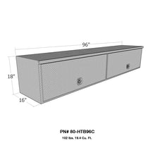 Cargar imagen en el visor de la galería, Westin/Brute High Cap HD Top Sider 16in x 96in w/flip up Doors - Aluminum