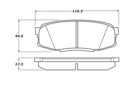 StopTech 07-17 Toyota Tundra Street Performance Rear Brake Pads