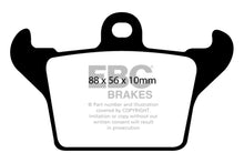 Cargar imagen en el visor de la galería, EBC 12-14 Dodge SRT Viper (Parking Brake) Ultimax2 Rear Brake Pads