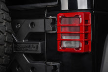 Cargar imagen en el visor de la galería, Rugged Ridge 07-18 Jeep Wrangler JK Red Elite Tail Light Guards