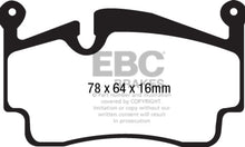 Cargar imagen en el visor de la galería, EBC 05-09 Porsche 911 (997) (solo rotor de hierro fundido) 3.6 Carrera 2 Sport Pastillas de freno traseras Bluestuff