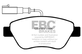 EBC 10-11 Fiat 500 1.4 (Pinzas Bosch) Pastillas de freno delanteras Yellowstuff