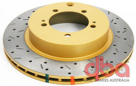 DBA 03-05 Evo 8/9 Rotor trasero perforado y ranurado Serie 4000