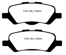 Cargar imagen en el visor de la galería, EBC 08+ Toyota Venza 2.7 Redstuff Rear Brake Pads
