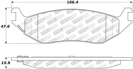 StopTech 02-17 Dodge Ram 1500 Street Performance Rear Brake Pads