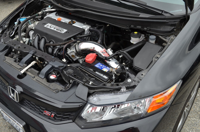 Injen 12-15 Honda Civic Si 9th Gen/13-15 Acura ILX 2.4L 4Cyl Entrada de aire frío verdadera pulida con MR Tech