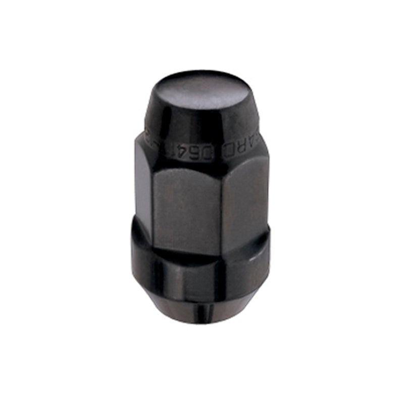 Tuerca hexagonal McGard (estilo abultado de asiento cónico) M14X1.5 / 22 mm Hex / 1.635 pulg. Longitud (Caja de 144) - Negro