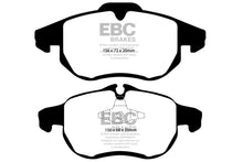 Cargar imagen en el visor de la galería, EBC 03 Saab 9-3 2.0 Turbo (Arc) Redstuff Front Brake Pads