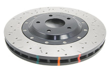 Cargar imagen en el visor de la galería, DBA 05-12 Corvette C6 con paquete Z06 Rotor delantero perforado y ranurado Serie 5000 de 2 piezas con Ha negro
