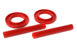 Energy Suspensión 83-04 Ford Mustang SVO Juego de aisladores superiores e inferiores de resorte delantero rojo