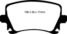 Cargar imagen en el visor de la galería, EBC 05-08 Audi A4 2.0L Turbo Bluestuff Pastillas de freno traseras