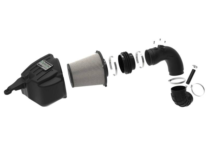 aFe 07-09 Ram 2500/3500 Cummins L6-6.7L (td) Sistema de admisión de aire frío Quantum con filtro Pro Dry S