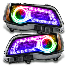 Cargar imagen en el visor de la galería, Oracle 11-14 Chrysler 300C SMD HL - Black - NON HID - ColorSHIFT DRL - ColorSHIFT SEE WARRANTY