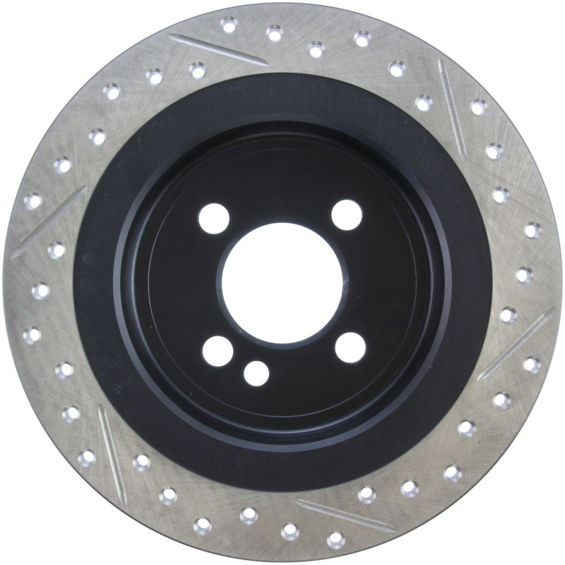 StopTech 09-12 Mini Cooper JCW Slotted & Drilled Right Rear Rotor