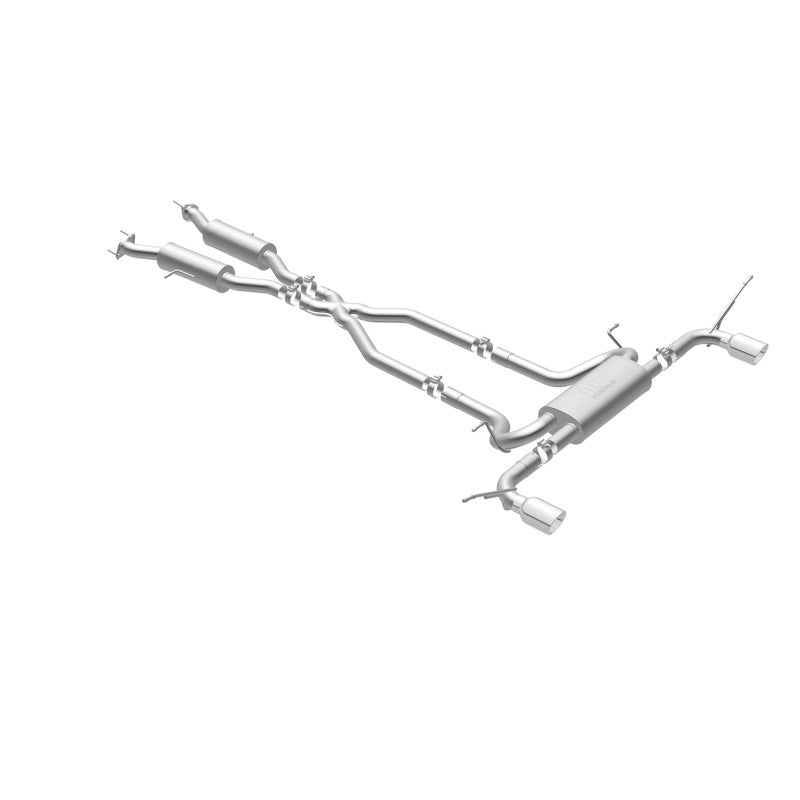 MagnaFlow Cat-Back SS 2.5 pulgadas, parte trasera doble dividida, punta negra de 4 pulgadas 11-16 Jeep Grand Cherokee 5.7L V8/3.6L V6