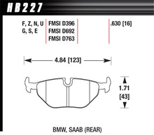 Cargar imagen en el visor de la galería, Pastillas de freno traseras Hawk 95-99 BMW M3 E36 HPS Street