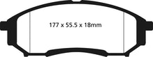 Cargar imagen en el visor de la galería, EBC 05-07 Ford F250 (inc Super Duty) 5.4 (2WD) Extra Duty Rear Brake Pads