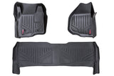 Floor Mats - FR & RR - Depressed Pedal - Ford Super Duty (11-16)