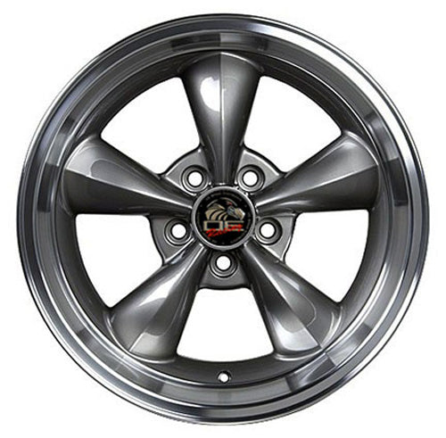 17" Replica Wheel FR01 Fits Ford Mustang Bullitt Rim 17x10.5 Gunmetal Wheel