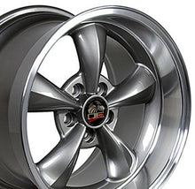 Cargar imagen en el visor de la galería, 17" Replica Wheel FR01 Fits Ford Mustang Bullitt Rim 17x10.5 Gunmetal Wheel